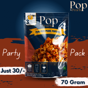 pop & pearls – peri peri pearls popcorn (₹30 | 70g)