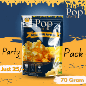 pop & pearls – cheese pearls popcorn (₹25 | 70g)