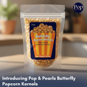 pop & pearls – butterfly popcorn kernels (200g)